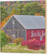 Sugar Hill Sampler New Hampshire White Mountains Wood Print