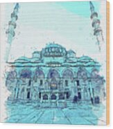 Suleymaniye Mosque, Ca 2021 By Ahmet Asar, Asar Studios Wood Print