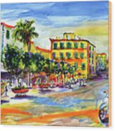 Summer In Sorrento Italy Travel Wood Print