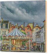 Summer In Troyes, France Wood Print