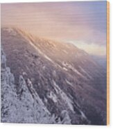 Sunlight Through The Clouds, Crawford Notch. Wood Print
