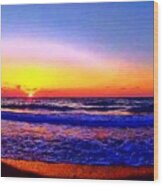 Sunrise Beach 1032 Wood Print