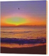 Sunrise Beach 40 Wood Print