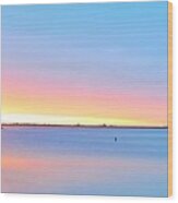 Sunrise Over Plymouth Harbor Wood Print