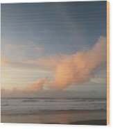 Sunset Lincoln City Oregon Wood Print