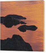 Sunset Shore Lake Almanor 1 Wood Print