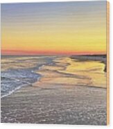 Sunsets St Augustine Beach Wood Print