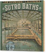 Sutro Baths Poster Wood Print