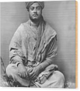 Swami Vivekananda As A Mendicant Or Wandering Sadhu Wood Print