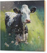 Sweet Country Cow One Wood Print