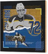 Tage Thompson Hockey Paper Poster Sabres Poster by Kelvin Kent - Pixels