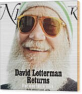 David Letterman, Tv Issue 2017 Wood Print