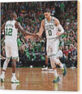 Terry Rozier and Jayson Tatum Wood Print