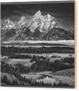 Tetons Wood Print