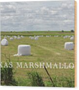Texas Marshmallows Wood Print