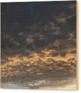 Texas Storm Clouds Wood Print