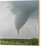 Texas Tornado Wood Print
