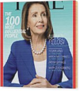 The 100 Most Influential People - Nancy Pelosi Wood Print