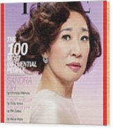 The 100 Most Influential People - Sandra Oh Wood Print