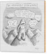 The Abominable Snow-woman Wood Print