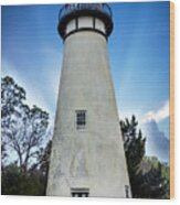 The Amelia Island Lighthouse Wood Print
