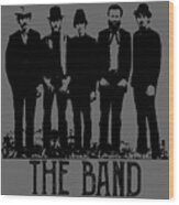 The Band Vintage Retro Concert Wood Print