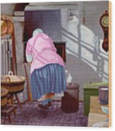 The Bread Maker Wood Print