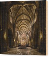 The Church Of Santa Maria De La Oliva Wood Print