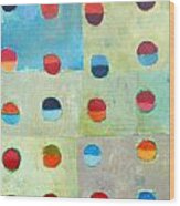 The Circles Of Life/abstract Colorful Painting Wood Print