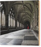 The Cloisters Of Westminster Abbey, London. Wood Print