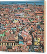 The Colors Of Venice Wood Print