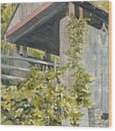 The Covered Bridge - Okeana. Ohio Wood Print