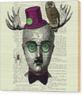 The Curious Wizard Wood Print
