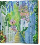 The Garden Gate Wood Print