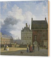 The Gevangenpoort And The Plaats, The Hague Wood Print