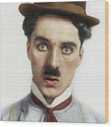 The Great Charles Chaplin Wood Print