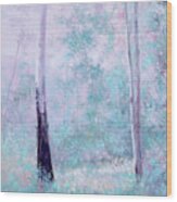 The Gum Trees In Spring Wood Print