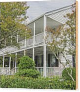The Historic Langdon House - Beaufort North Carolina Wood Print