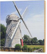 The Jamestown Windmill Wood Print