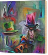 The Mad Hatters Workshop Wood Print