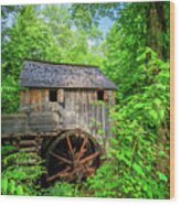 The Mill At Cades Cove Townsend Tennessee Wood Print