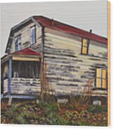 The Old Quesnel Homestead Wood Print