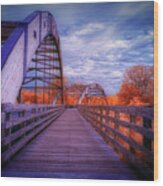 The Overpeck Bridge Wood Print