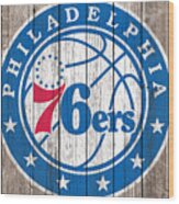 The Philadelphia 76ers 1b Wood Print