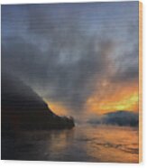 The Point Harpers Ferry At Sunrise Wood Print