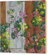 The Rose Window Wood Print