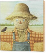 The Scarecrow Wood Print