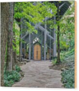 The Thorncrown Chapel Eureka Springs Arkansas Wood Print