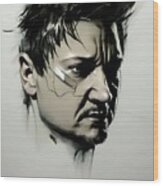 The Town - Jeremy Renner Wood Print