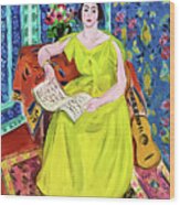 The Woman In Yellow By Henri Matisse 1923 Wood Print
